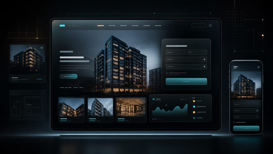 Hero screen of the Nova Haus example